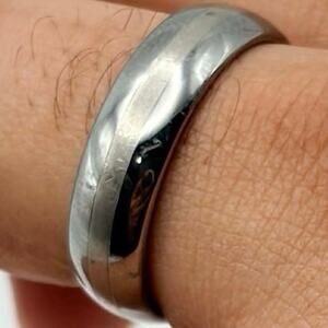 Silver & Gold Stripe Men’s Ring